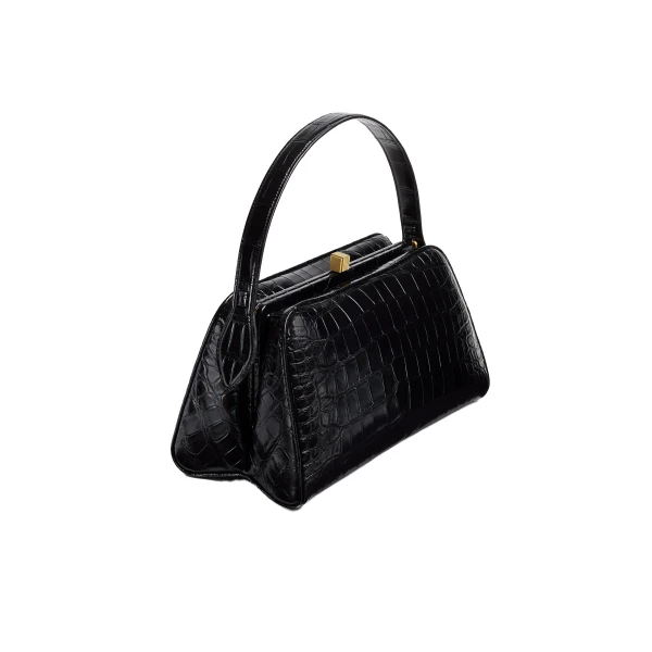 Cate Bag in Black Alligator - Image 2