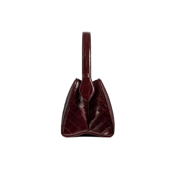 Cate Bag in Garnet Alligator - Image 3