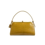 Khaite Cate Bag in Golden Olive Alligator