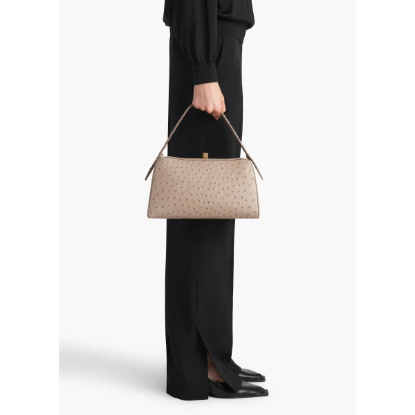 Cate Bag in Mink Ostrich - Image 3