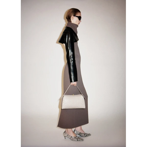 Cate Bag in Mink Ostrich - Image 6