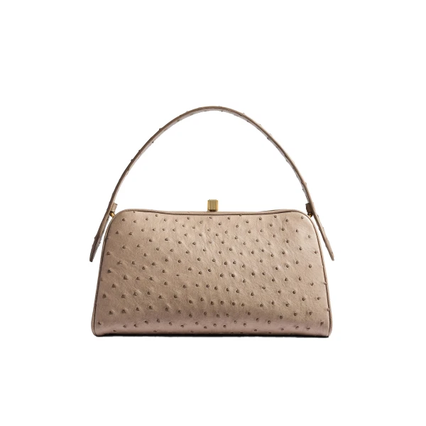 Cate Bag in Mink Ostrich