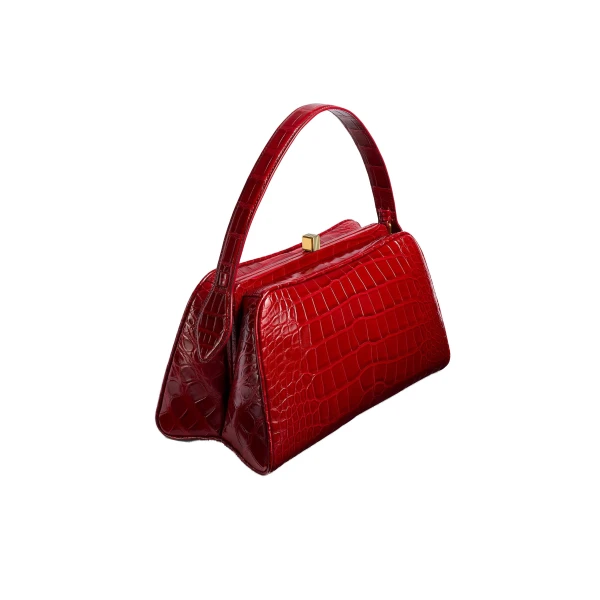 Cate Bag in Ruby Alligator - Image 2