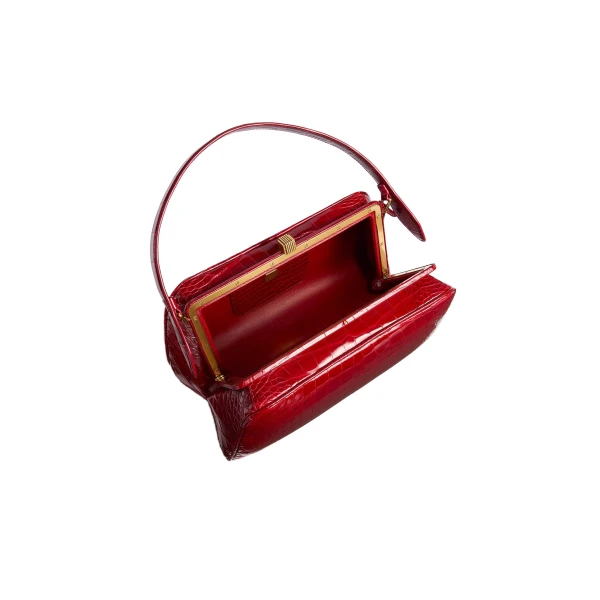 Cate Bag in Ruby Alligator - Image 4