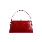 Khaite Cate Bag in Ruby Alligator