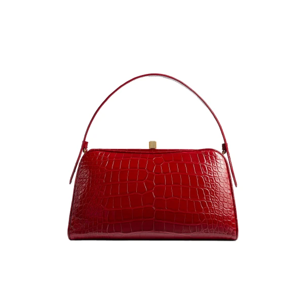 Cate Bag in Ruby Alligator