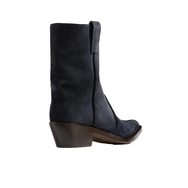 Clive Ankle Boot in Midnight Navy Suede - Image 4