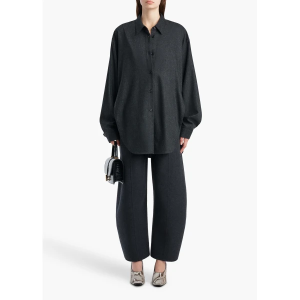 Khaite Clover Pant in Charcoal | Pants | Coveti