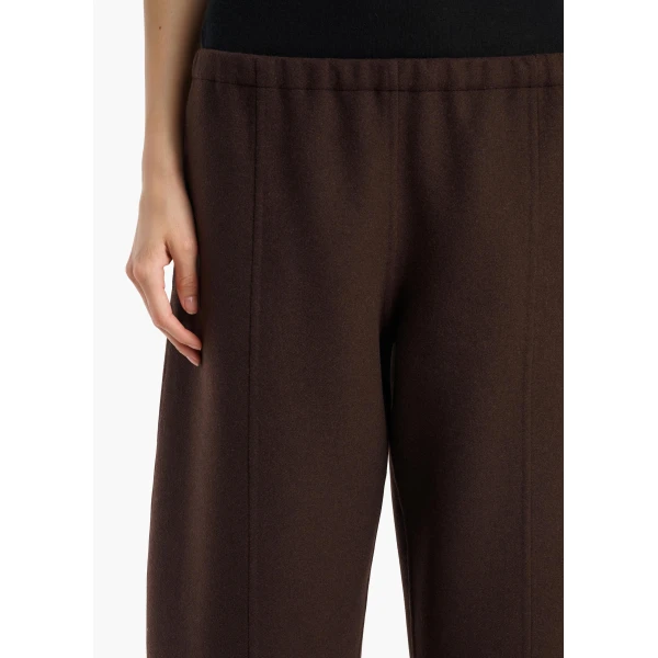 Khaite Clover Pant in Dark Brown | Pants | Coveti