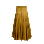Khaite Coda Skirt in Bronze | Skirts | Coveti