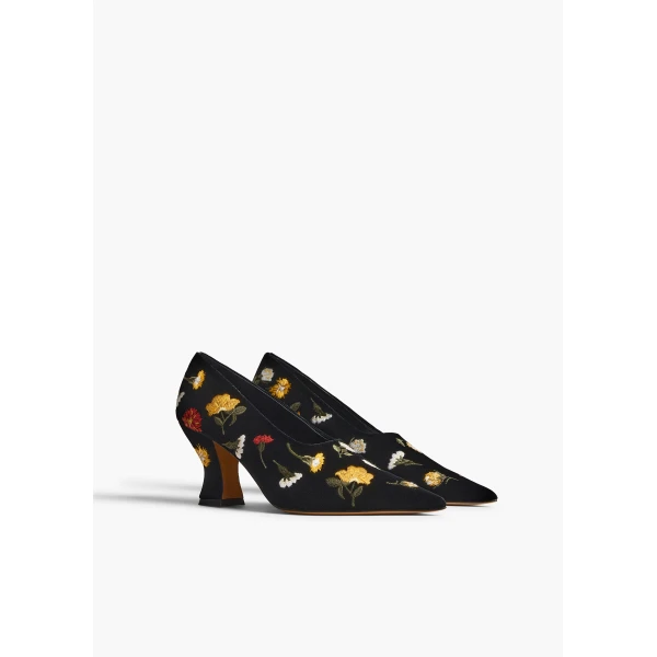 Khaite Colleen Pump in Black Multi | Heels | Coveti