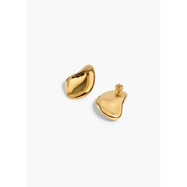Khaite Cove Earrings in Gold | Earrings | Coveti