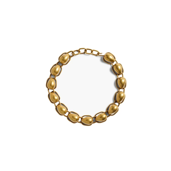 Cyclone Chain Necklace in Antique Gold - Image 2