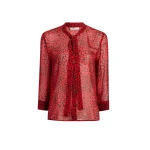 Khaite Dolly Top in Black and Red | Tops | Coveti