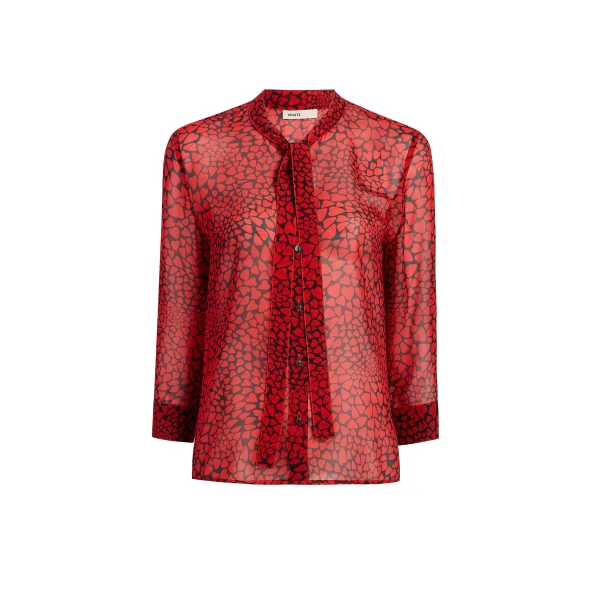 Dolly Top in Black and Red