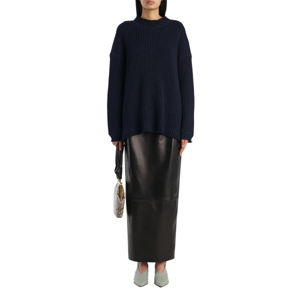 Dylan Top in Dark Navy Waffle - Image 2