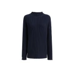 Khaite Dylan Top in Dark Navy Waffle | Tops | Coveti