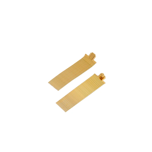 Empire Snake Chain Earrings in Gold - Image 2