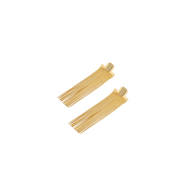 Khaite Empire Snake Chain Earrings in Gold