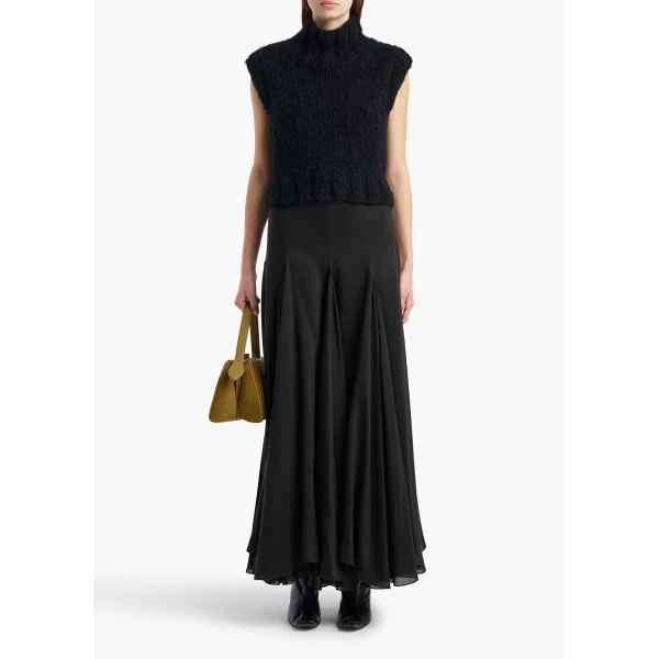 Khaite Fawn Top in Black | Sweaters | Coveti