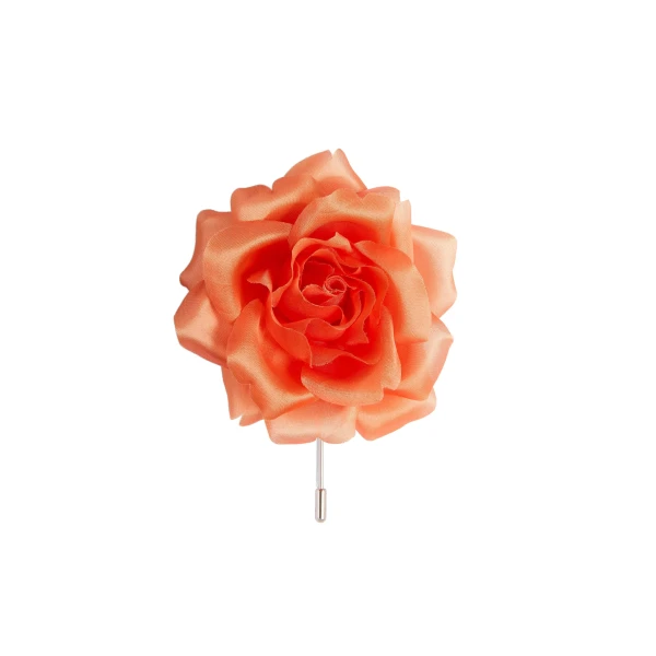 Frankie Floral Brooch in Orange