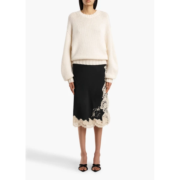 Khaite Gemma Sweater in Ivory | Sweaters | Coveti