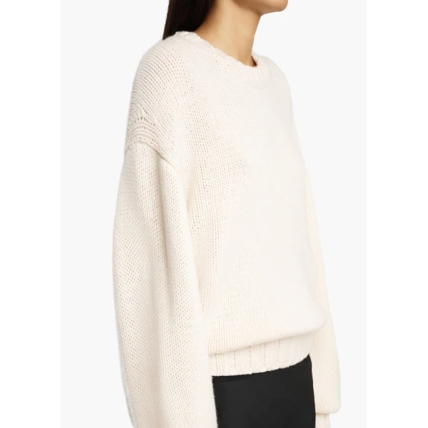 Khaite Gemma Sweater in Ivory | Sweaters | Coveti