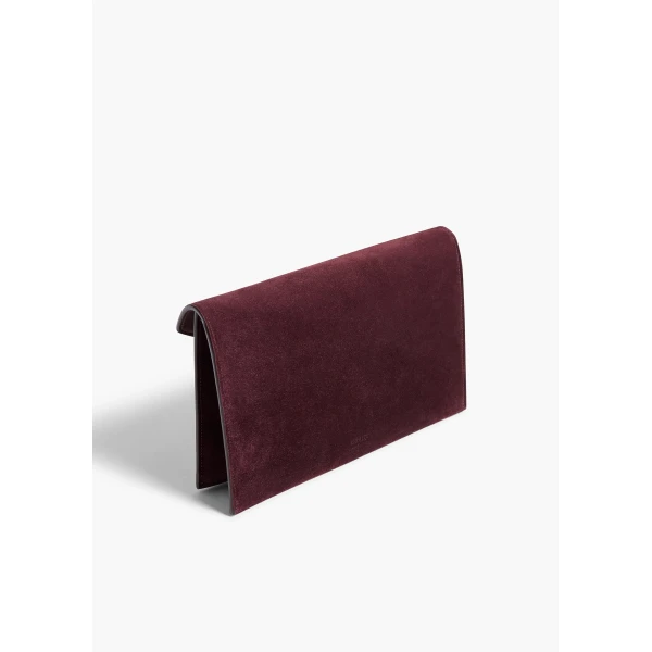 Khaite Grace Envelope Clutch in Rouge Noir | Clutch Bags | Coveti