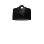 Khaite Ilora Jacket in Black Velvet | Jackets | Coveti