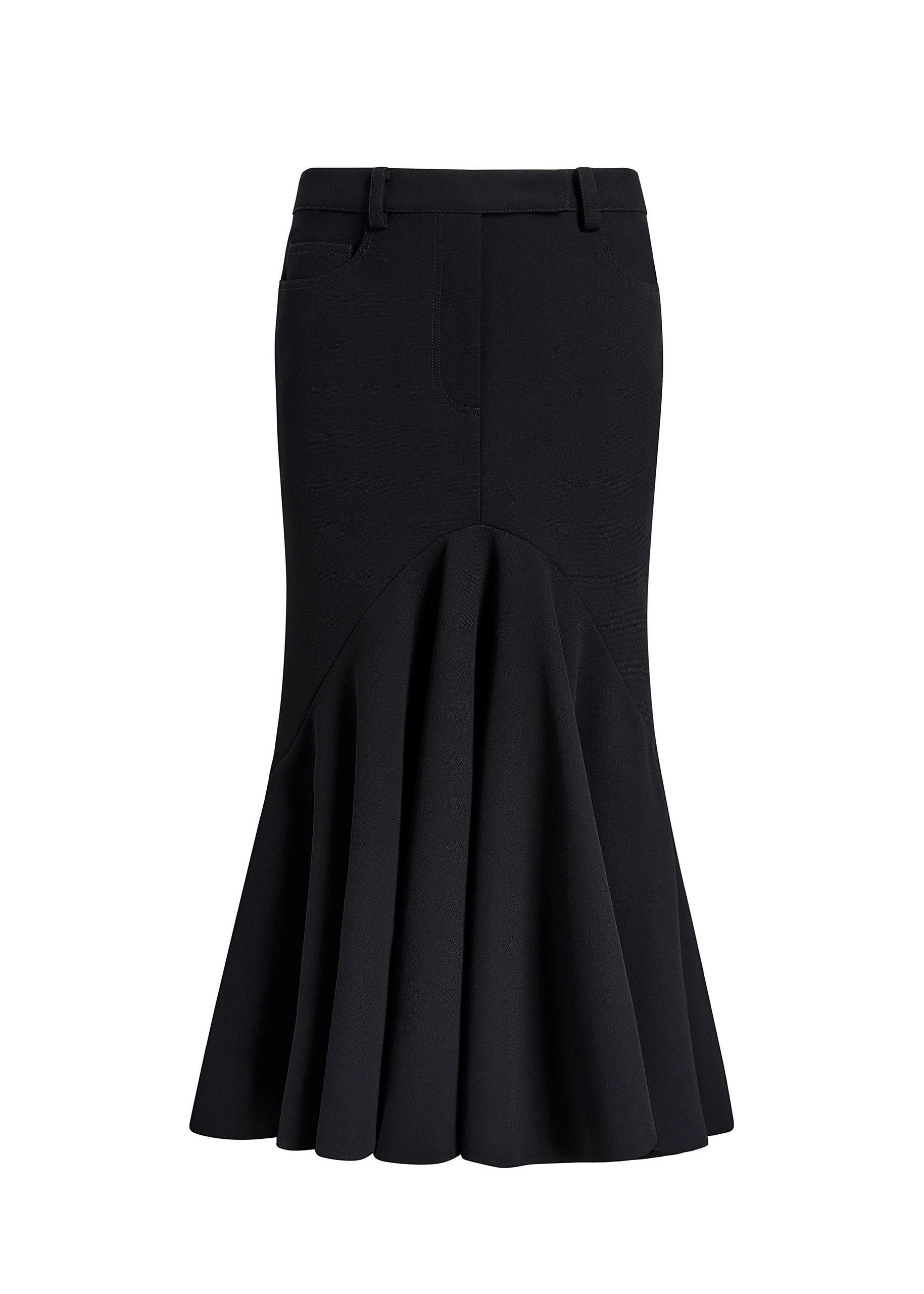 Khaite Inez Skirt in Black Crepe 0 Khaite Inez Skirt in Black Crepe | Skirts | Coveti