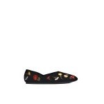 Khaite Jane Flat in Black Multi | Shoes | Coveti