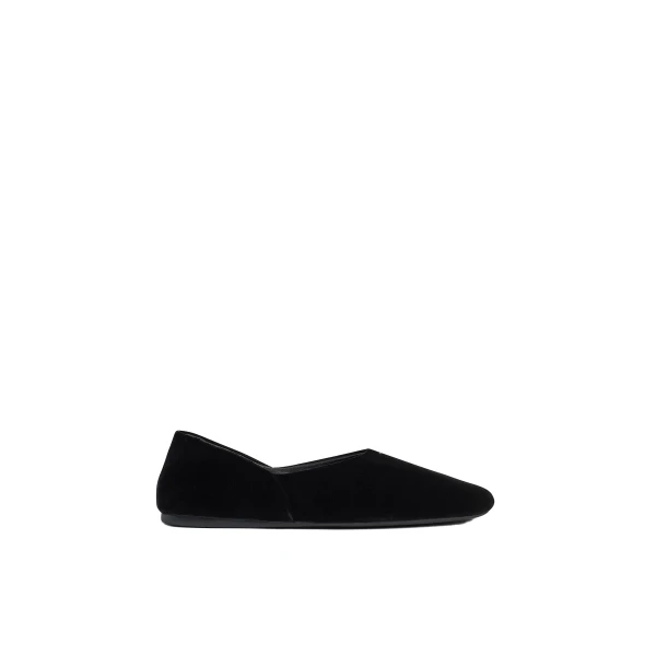 Jane Flat in Black Velvet