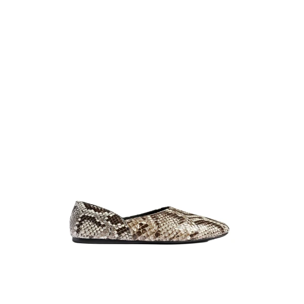 Khaite Jane Flat in Natural Python