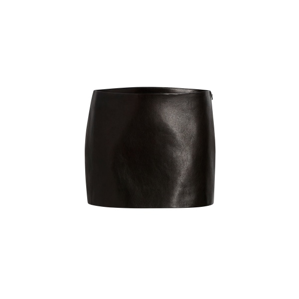 Jett Skirt in Black Leather