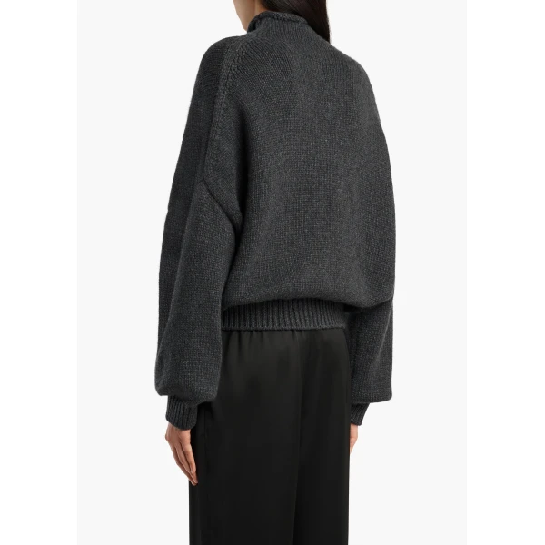 Khaite Juniper Sweater in Charcoal | Sweaters | Coveti