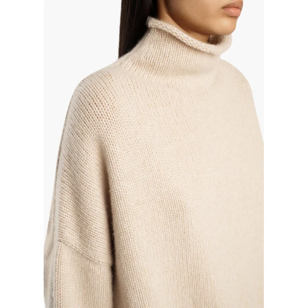 Khaite Juniper Sweater in Ecru | Sweaters | Coveti