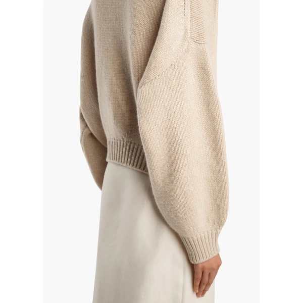 Khaite Juniper Sweater in Ecru | Sweaters | Coveti