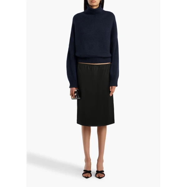 Khaite Juniper Sweater in Midnight Navy | Sweaters | Coveti
