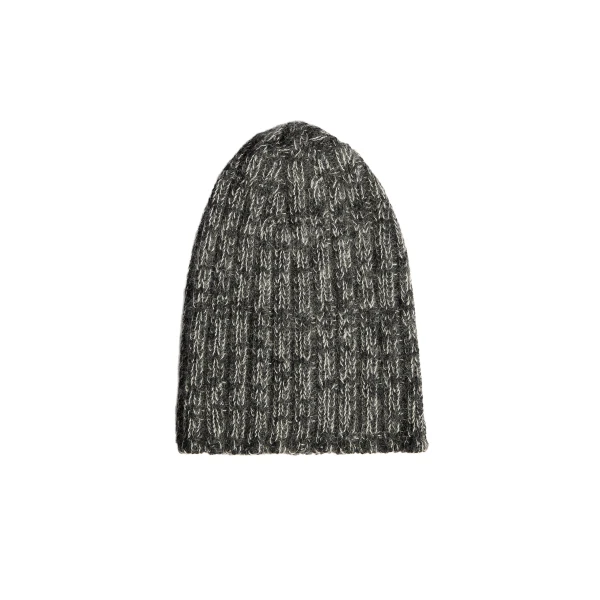 Lake Beanie in Charcoal and White Multi