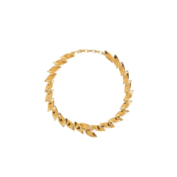 Khaite Leaf Chain Necklace in Gold