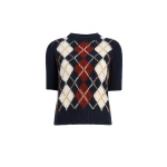 Khaite Lisa Sweater in Navy Multi | Sweaters | Coveti