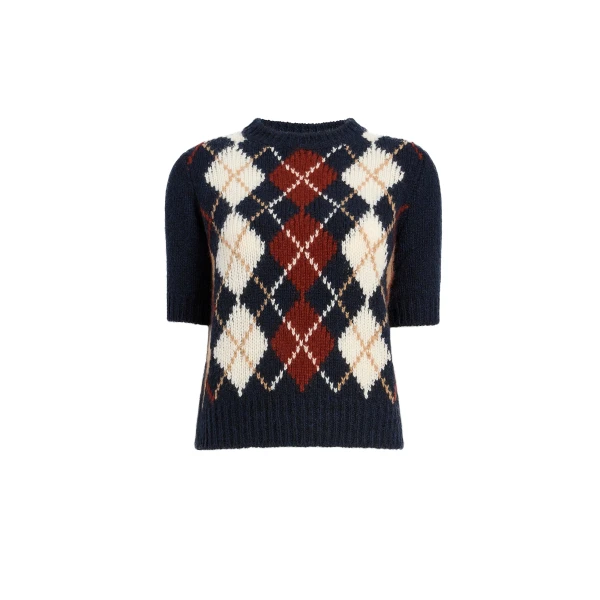 Lisa Sweater in Navy Multi