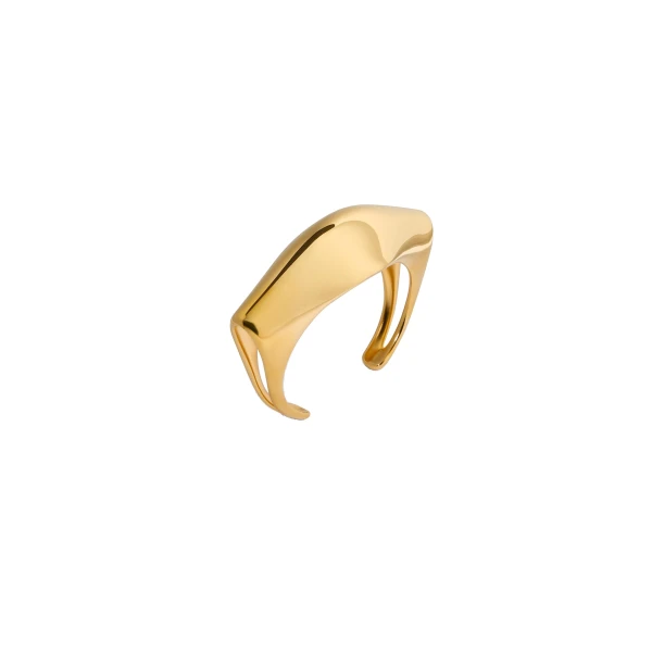 Lotus Cuff in Gold - Image 2