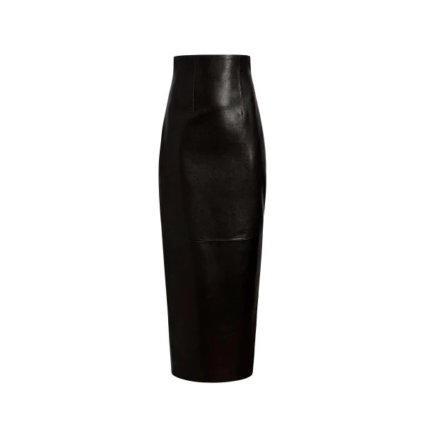 Loxley Skirt in Black Leather