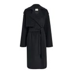 Khaite Manston Coat in Black | Coats | Coveti