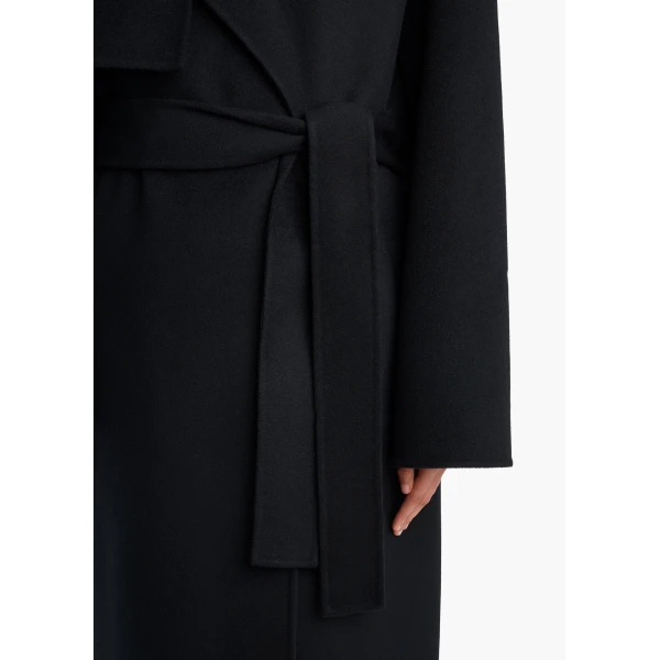 Khaite Manston Coat in Black | Coats | Coveti