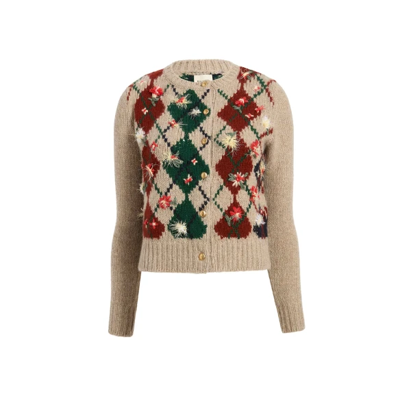 Marcela Embroidery Cardigan in Primary Multi