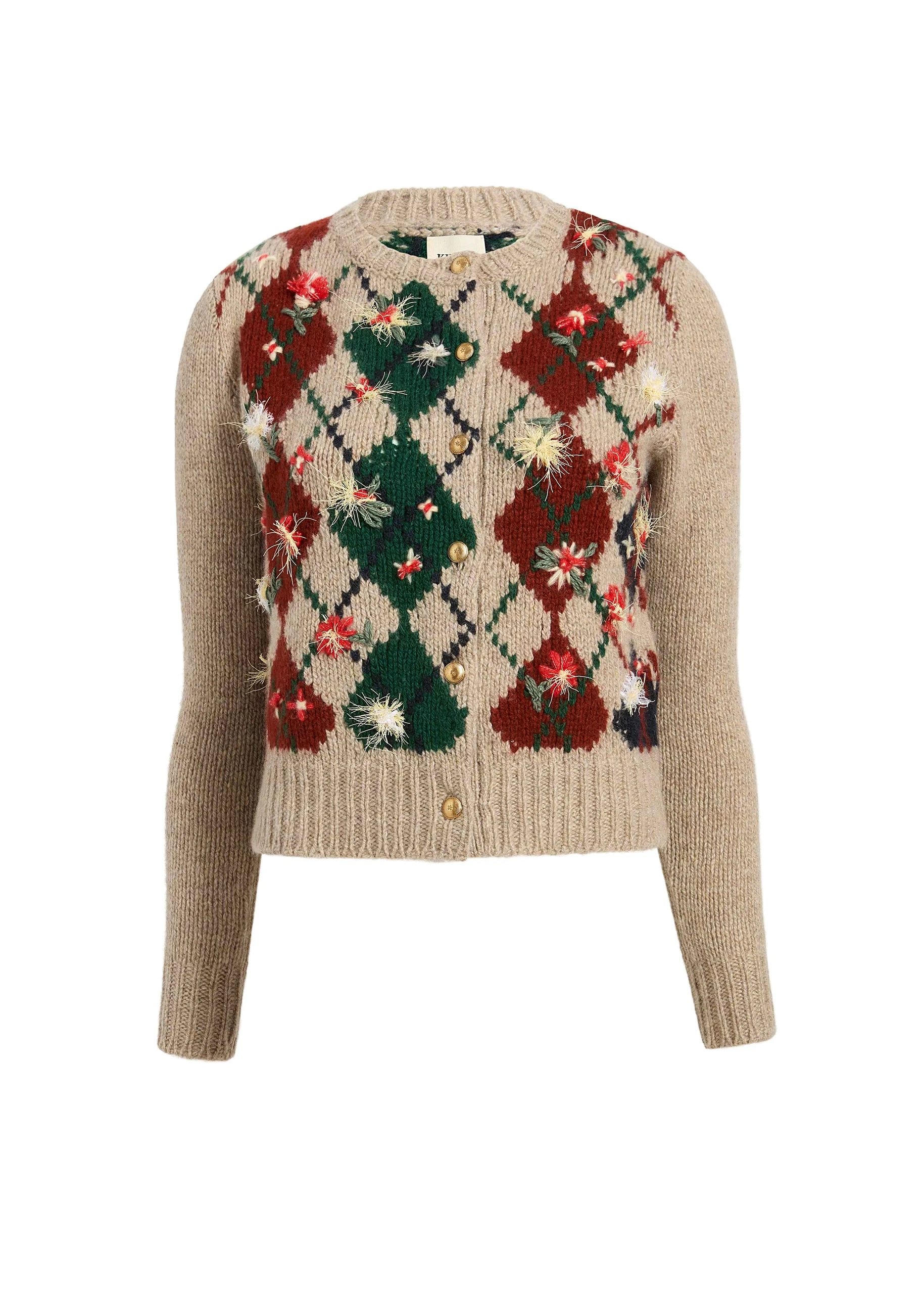 Khaite Marcela Embroidery Cardigan in Primary Multi 0 Khaite Marcela Embroidery Cardigan in Primary Multi | Cardigan | Coveti