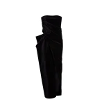 Khaite Marou Dress in Black Velvet | Dresses | Coveti