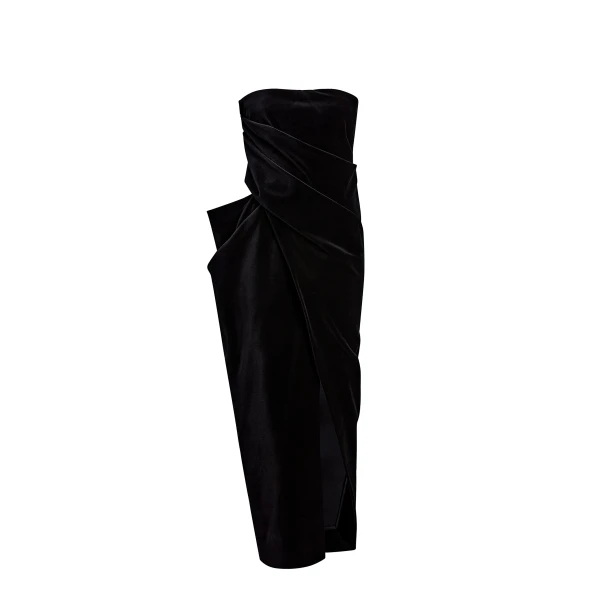 Marou Dress in Black Velvet